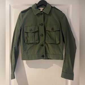 H&M military green jacket in size 4 US